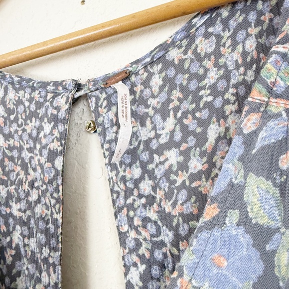 Free People Floral Boho Jumpsuit Size Large - Picture 4 of 7